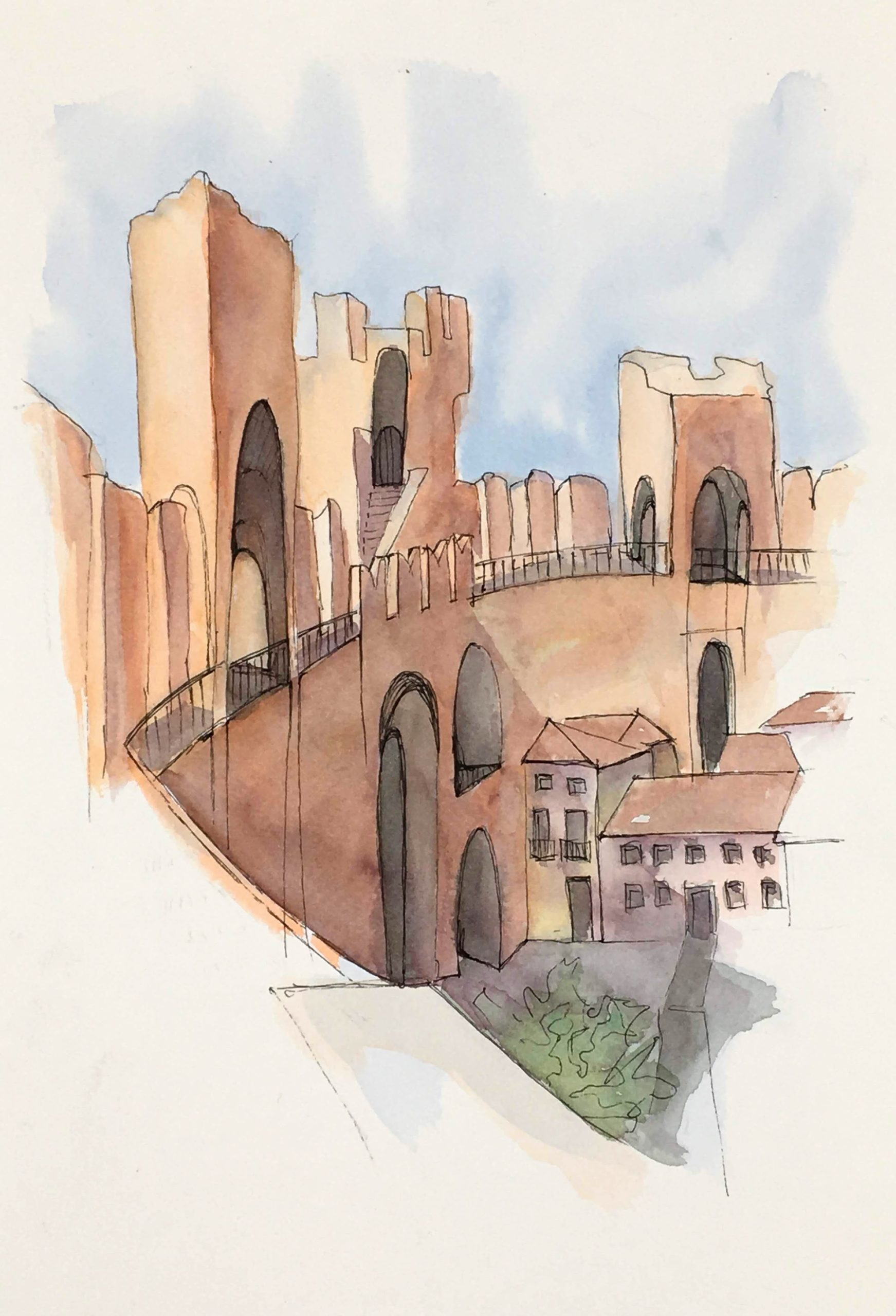 Painting from the Medieval Walls of Cittadella