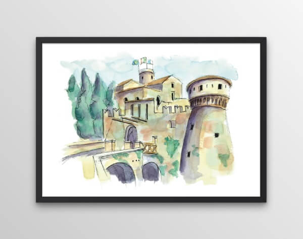 Castello di Brescia cornice