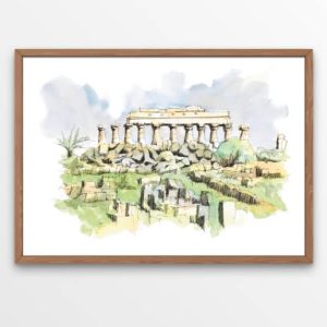tempio greco selinunte cornice