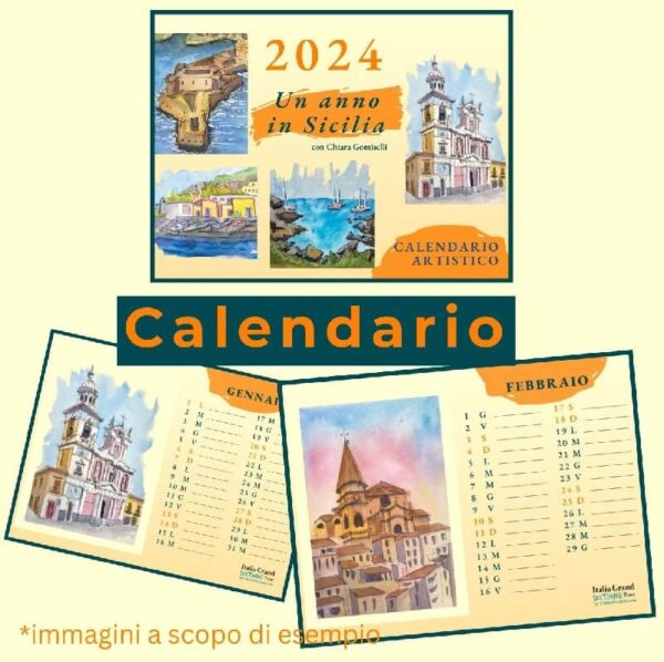 Calendario artistico 2024 Ritratti di Sicilia